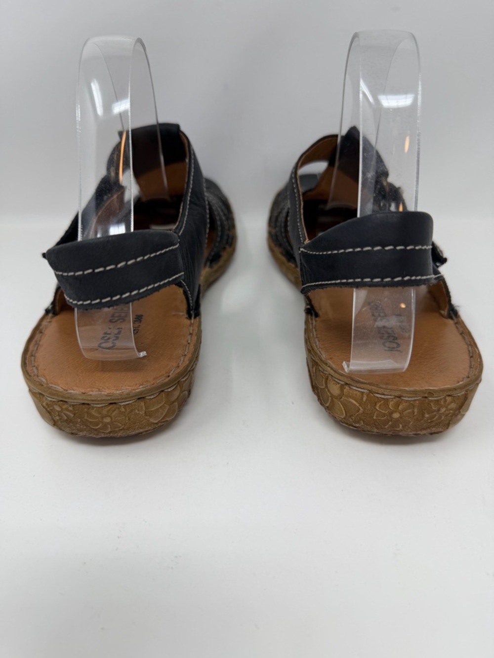 Josef Seibel Rosalie Fisherman Sandals Leather Black Size EU 41, US 10 - Picture 5 of 10